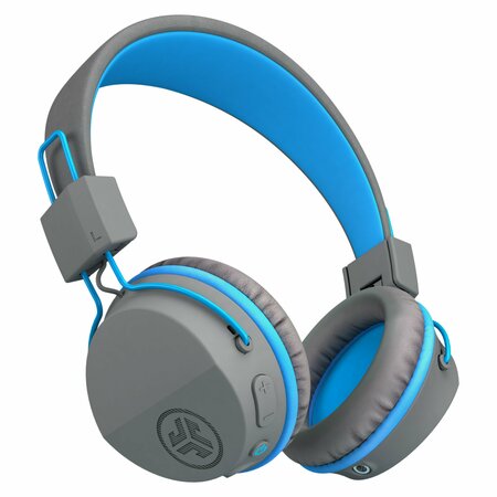 JLAB Jbuddies Studio Wireless On Ear Kids Headphones, Blue And Gray HBSTUDIORGRYBLU4